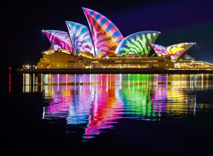 Wallpaper Opera house, Sydney, Australia, night, 4k, Architecture 247427286
